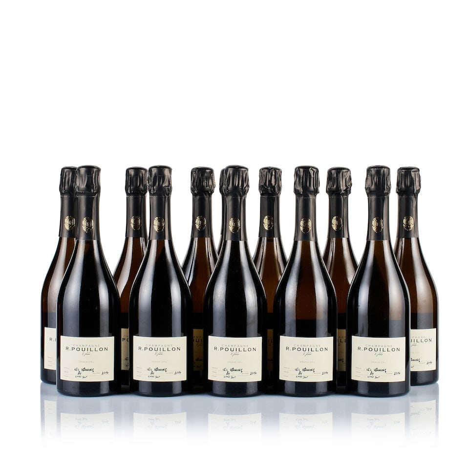 Champagne R. Pouillon & Fils, Aÿ, Les Valnons, Grand Cru, Extra-Brut, 2014 (12 x 750ml): Champagne R. Pouillon & Fils, Aÿ, Les Valnons, Grand Cru, Extra-Brut, 2014 (12 x 750ml) Region: Champagne Fill Level: excellent Capsule: ok Cork: ok Label: good appearance Packaging: neutral