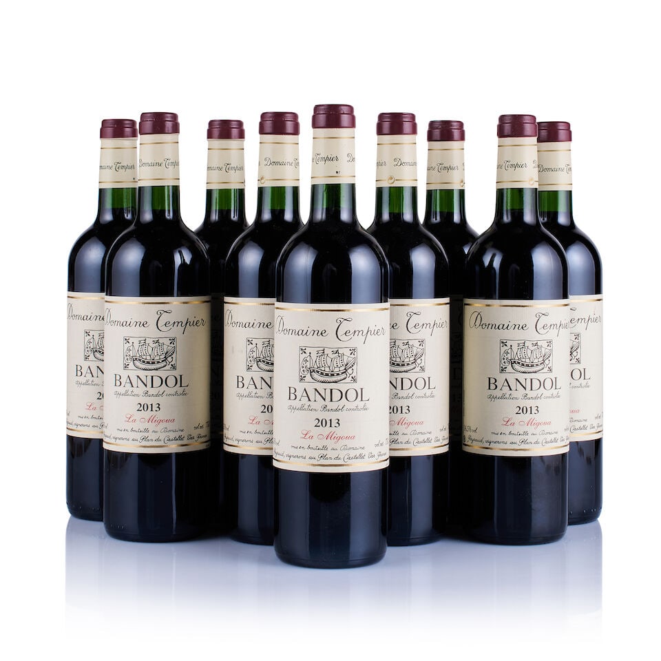 Domaine Tempier, Bandol, La Migoua, 2013 (11 x 750ml): Domaine Tempier, Bandol, La Migoua, 2013 (11 x 750ml) Region: Provence Fill Level: into neck Capsule: ok Cork: ok Label: 4x lightly marked, 1x nicked, 6x good appearance Packaging: 2x neutral