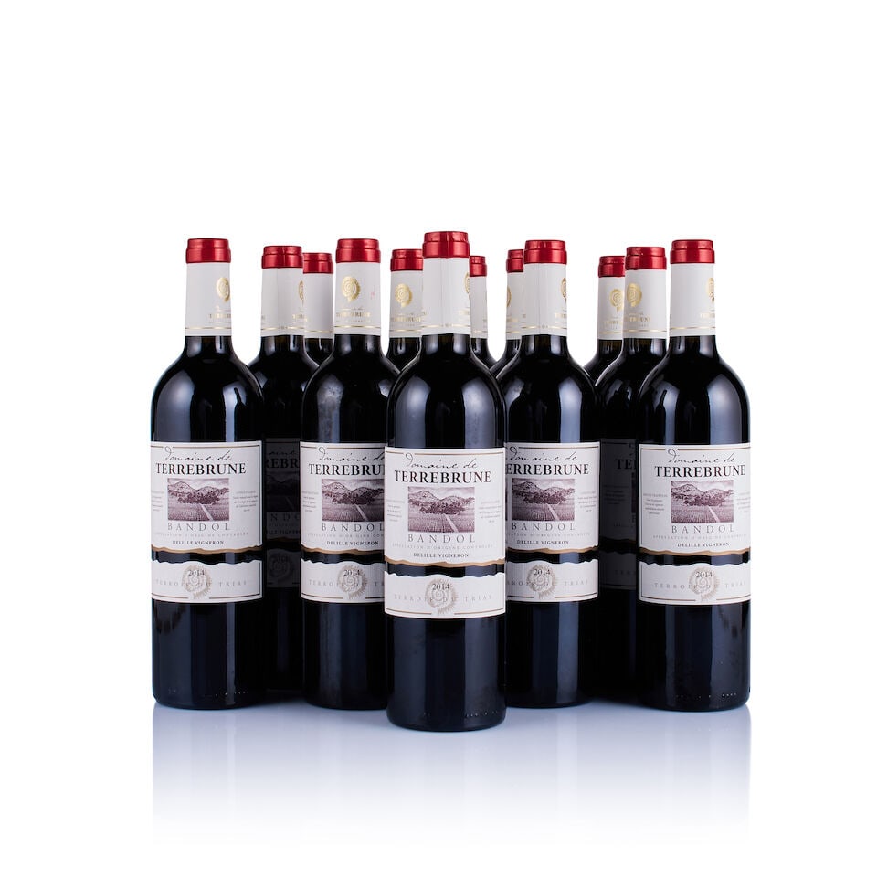 Domaine de Terrebrune, Bandol, Red, 2014 (12 x 750ml): Domaine de Terrebrune, Bandol, Red, 2014 (12 x 750ml) Region: Provence Fill Level: into neck Capsule: ok Cork: ok Label: good appearance Packaging: 2x original cartons This lot is subject to the follo