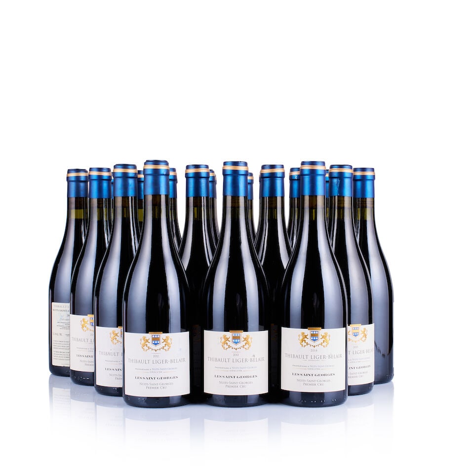 Vertical of Thibault Liger-Belair, Nuits-Saint-Georges 1er Cru, Les Saint Georges, 2012, 2013 & ...: Thibault Liger-Belair, Nuits-Saint-Georges 1er Cru, Les Saint Georges, 2012 (12 x 750ml) Region: Burgundy Fill Level: excellent Capsule: ok Cork: ok Label: 6x lightly bin-soiled, 2x nicked and bin-soi