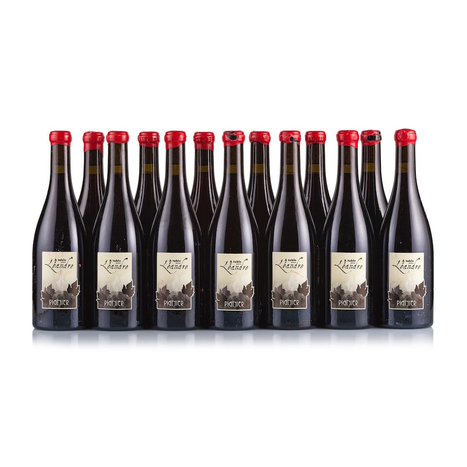 Domaine Pignier, A Table avec Léandre, 2017 & 2020 (13 x 750ml): Domaine Pignier, A Table avec Léandre, 2017 (2 x 750ml) Region: Jura Fill Level: excellent Capsule: 2x red wax Cork: ok Label: 2x marked and bin-soiled Packaging: neutral carton Domaine Pignier,