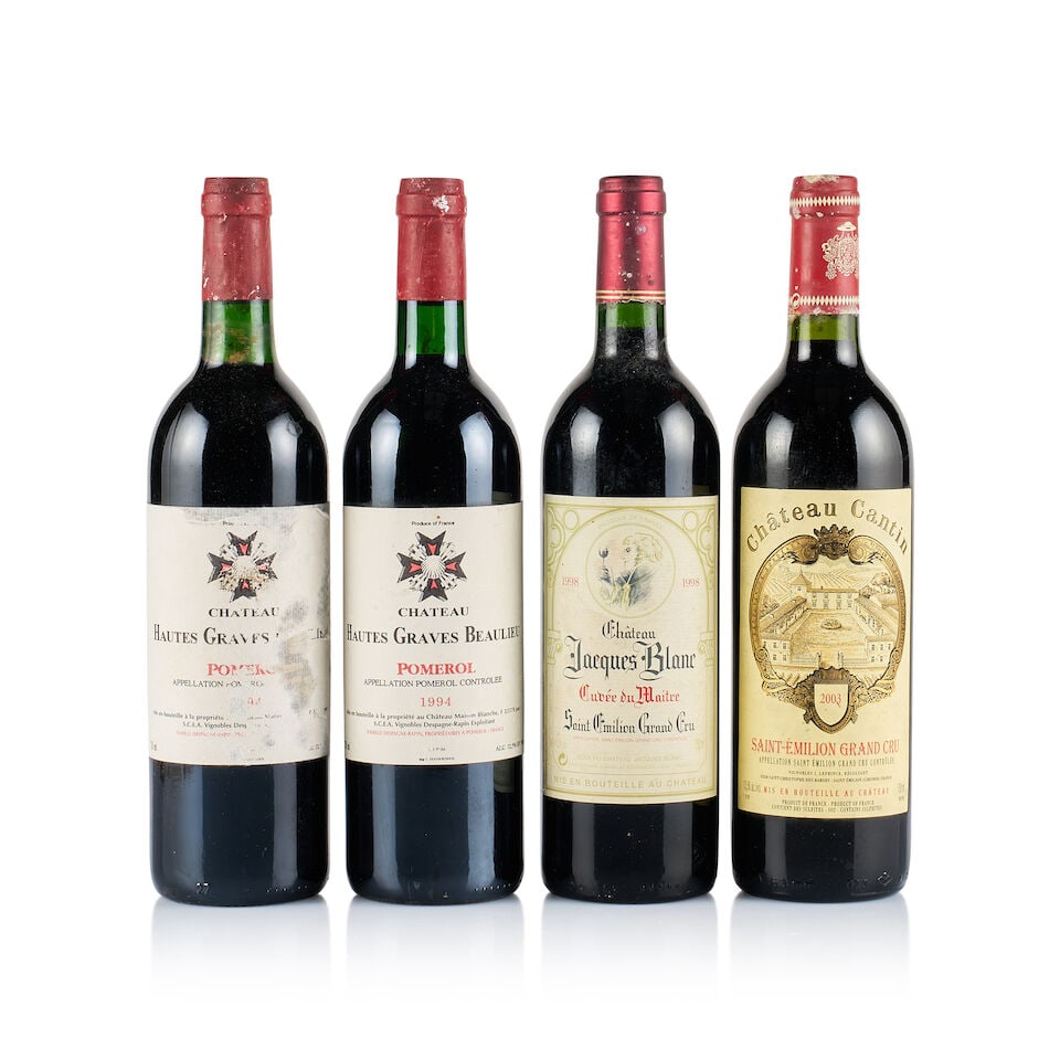 Mixed Lot of Bordeaux, Right Bank, 1994, 1998 & 2003 (4 x 750ml) (1 of 3)