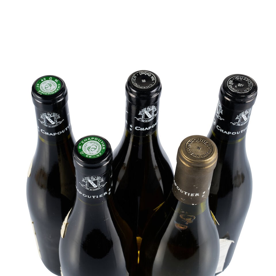 Mixed lot of M. Chapoutier, 1995 & 1996 (5 x 750ml) - 2