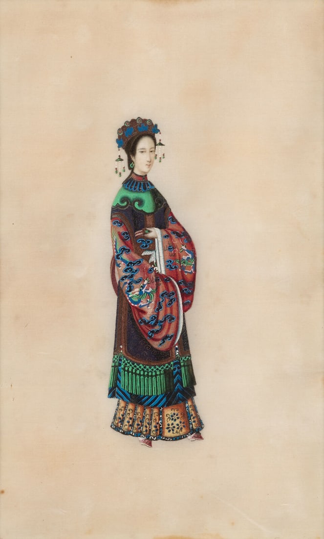 ANONYMOUS, GUANGDONG SCHOOL, 19th century Figures - 2