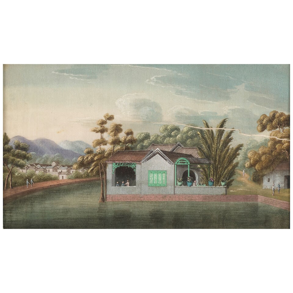 ANONYMOUS, GUANGDONG SCHOOL, 19th century Boats and Waterside Scenes - 2