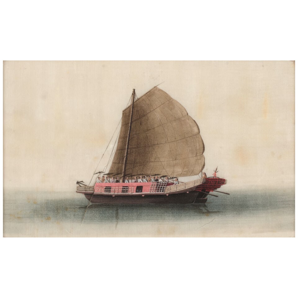 ANONYMOUS, GUANGDONG SCHOOL, 19th century Boats and Waterside Scenes - 7