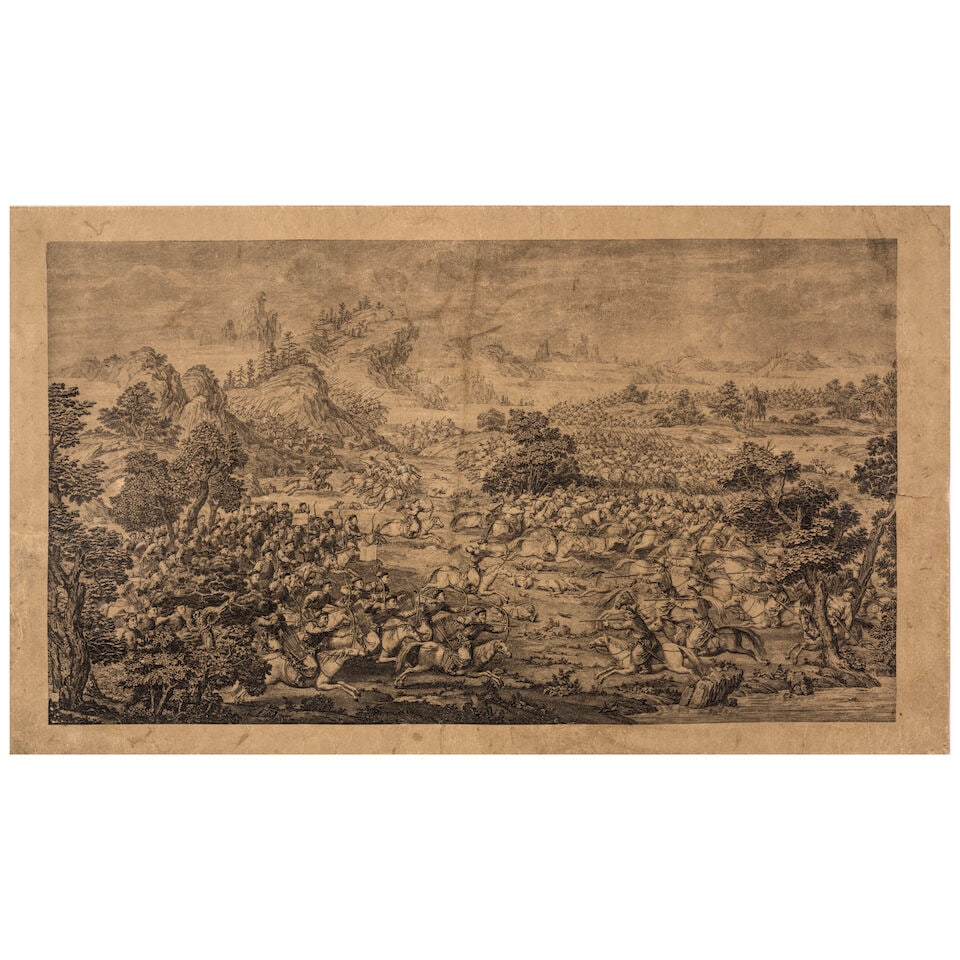 AFTER GIUSEPPE CASTIGLIONE (LANG SHINING) The Conquests of the Qianlong Emperor, early 20th cent... - 2