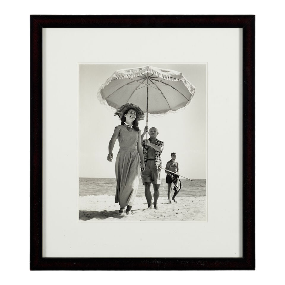 Robert Capa (1913-1954); Pablo Picasso and Françoise Gilot, Golfe-Juan; - 2