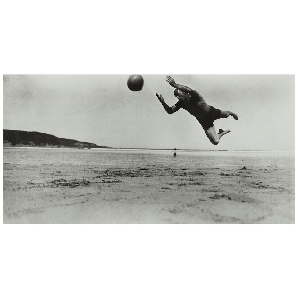Jacques-Henri Lartigue (1894-1986); Despian, Hendaye;: Jacques-Henri Lartigue (1894-1986) Despian, Hendaye, 1927 Gelatin silver print, printed later; signed in ink and the photographer's blindstamp in the margin, framed, a Fraenkel Gallery, San
