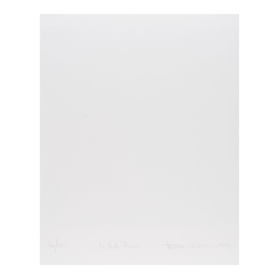 Keith Carter (born 1948); 'White Bird'; - 2