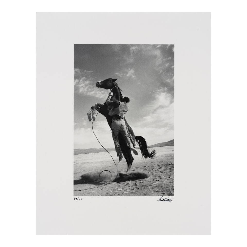 Ernst Haas (1921-1986); USA (Leaping Horse on the set of 'The Misfits') (from the portfolio 'Ten... - 2