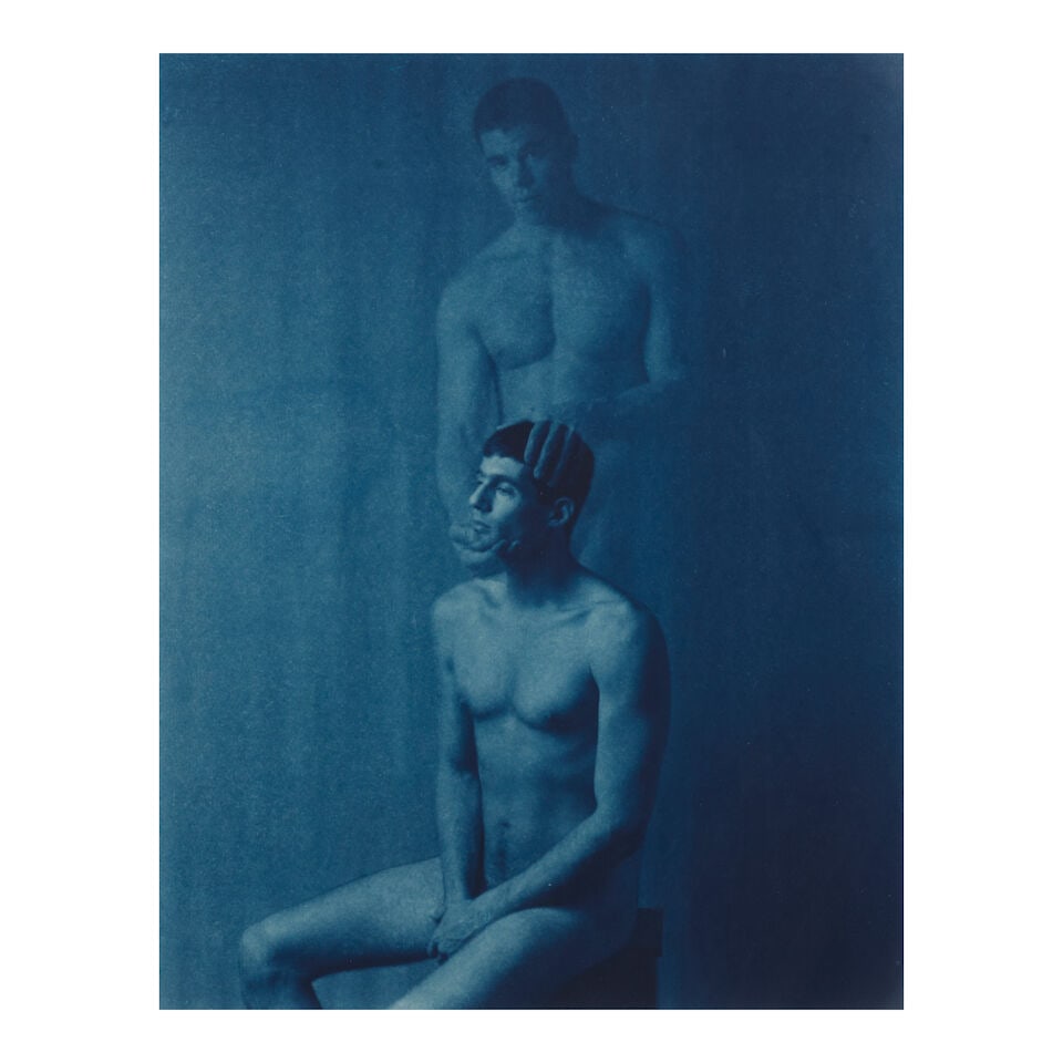 John Dugdale (born 1960); The Spirit Eye;: John Dugdale (born 1960) The Spirit Eye, 1998 Cyanotype; framed to the artist's specifications, the artist's studio label, signed in ink, on the reverse; this work is no. 6 from an edition of 12. 13 1