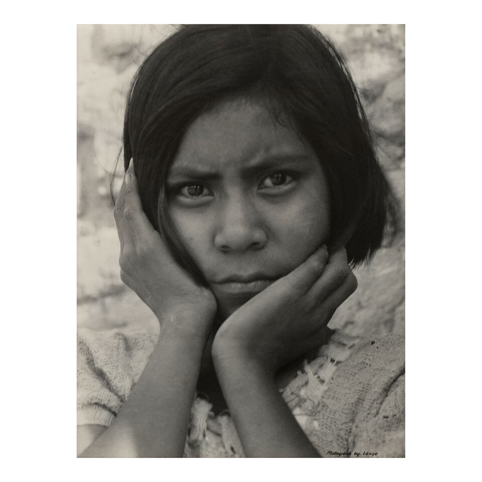 Dorothea Lange (1895-1965); Daughter of Mexican field laborer. Near Chandler, Arizona; (1 of 2)