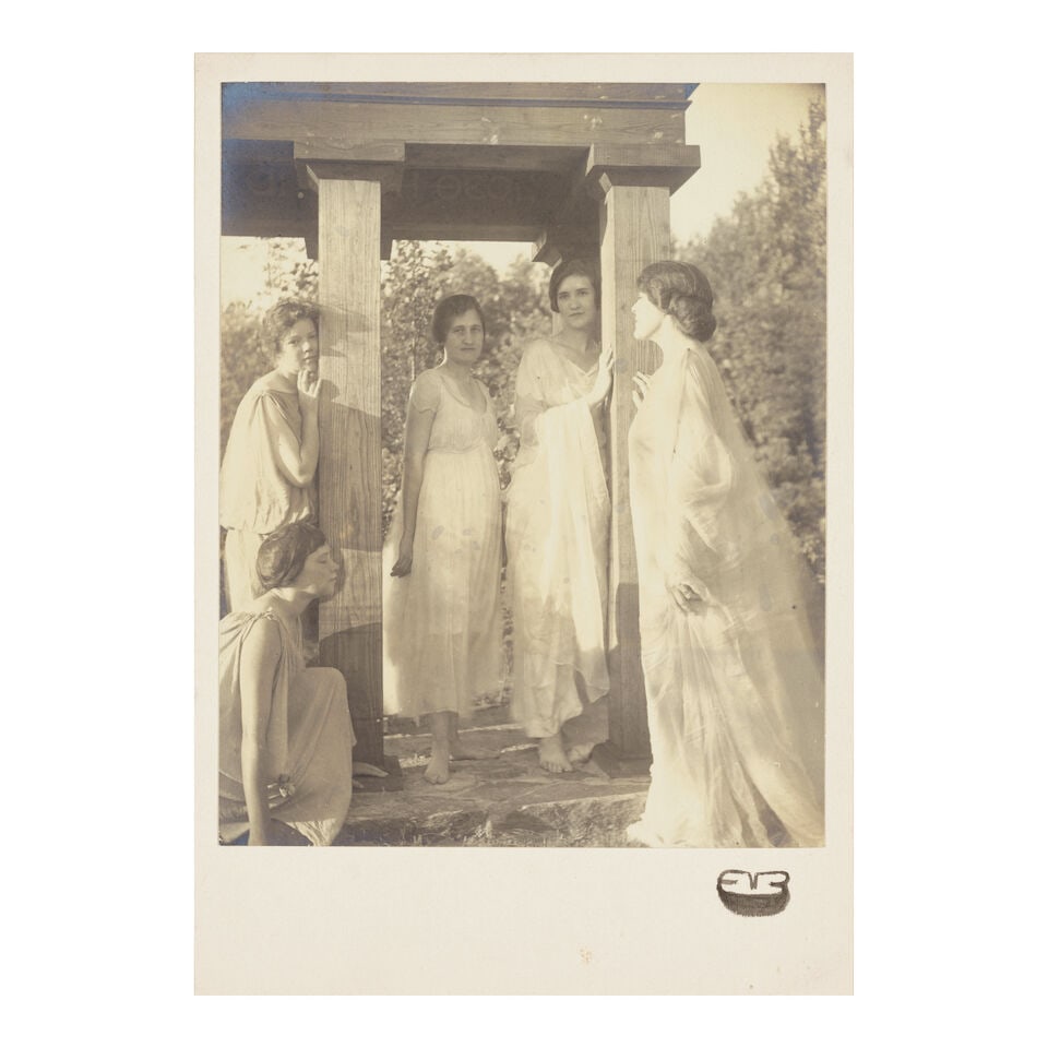 Alice Boughton (1866-1943); Five Women in Neoclassical Gowns; - 2