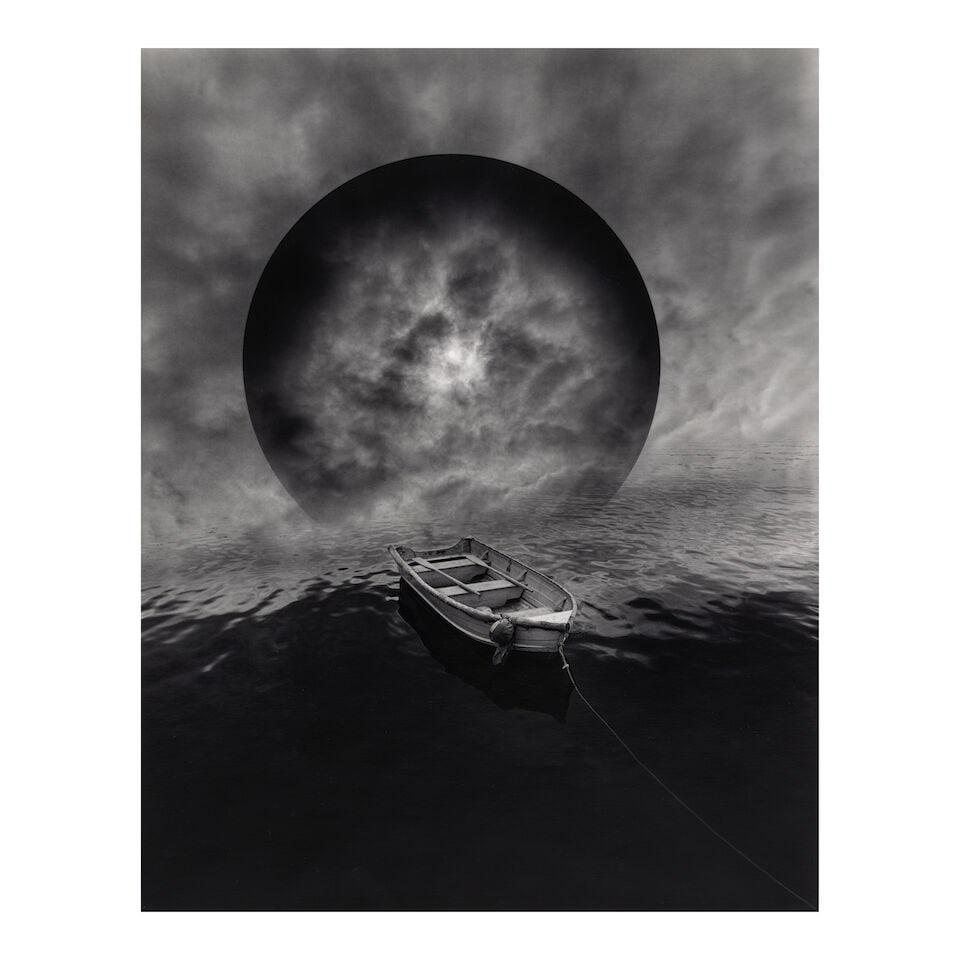 Jerry Uelsmann (1934-2022); Untitled (Sphere and Boat); (1 of 2)