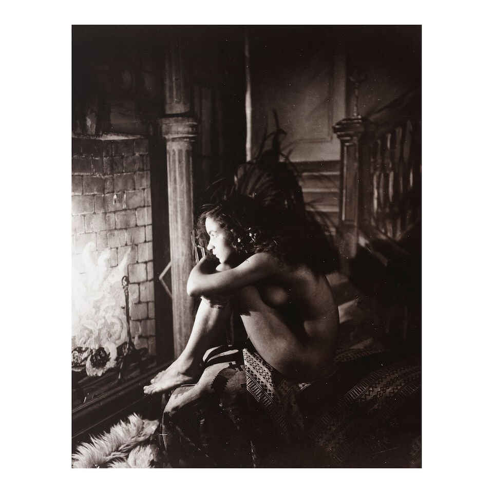 James Van Der Zee (1886-1983); Nude, Harlem;: James Van Der Zee (1886-1983) Nude, Harlem, 1923 Gelatin silver print, printed before 1983; signed and annotated 'N.Y.C' in the negative, signed and dated in pencil on the reverse. 10 x 8 in. (25.4 x 
