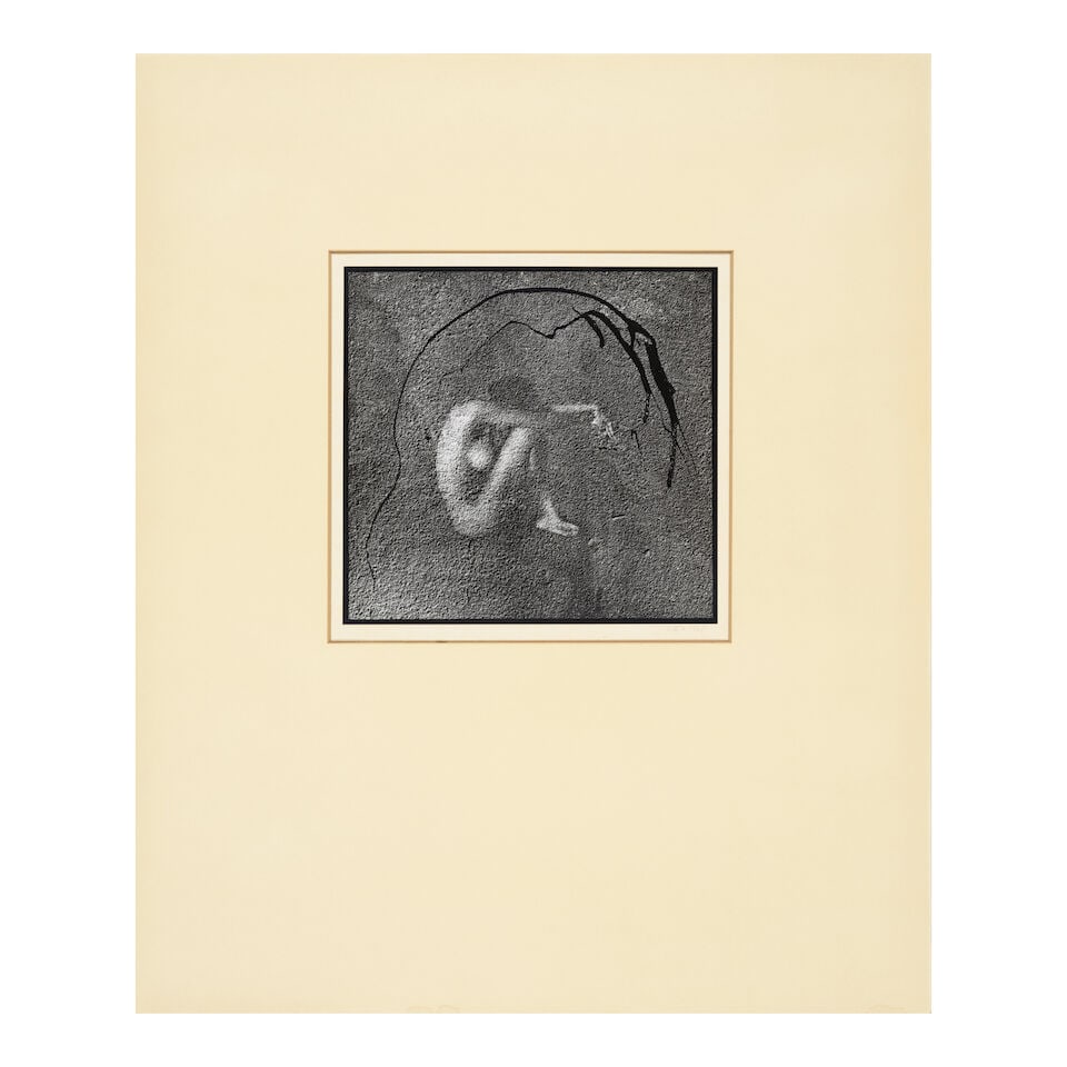 Jerry Uelsmann (1934-2022); Untitled (Nude and Wall); - 2