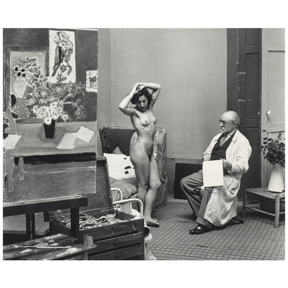 Brassaï (1899-1984); ''Henri Matisse et son modéle'' (Villa d'Alesia, Paris);: Brassaï (1899-1984) ''Henri Matisse et son modéle'' (Villa d'Alesia, Paris), 1939 Gelatin silver print, printed later; signed and editioned '19/30' in ink in the margin, titled, dated, and a