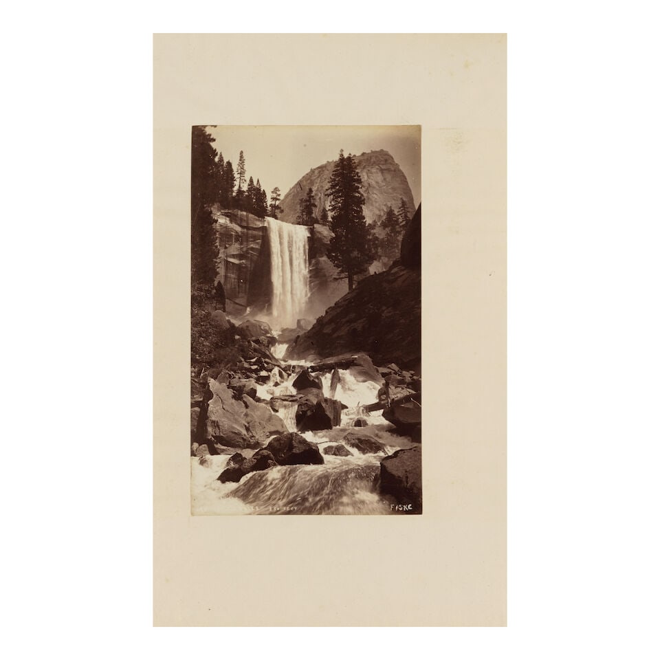 George Fiske (1835-1918); 'Vernal Falls, 350 Feet' (Yosemite National Park, California); - 2