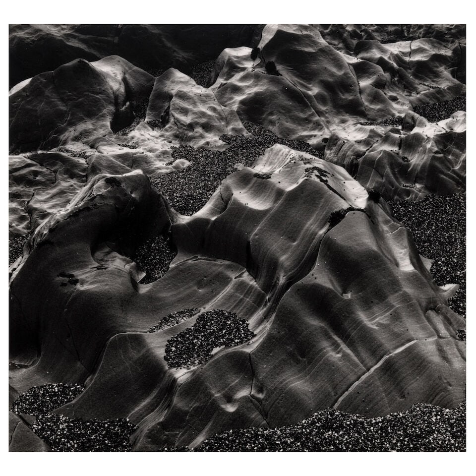 Brett Weston (1911-1993); Eroded Rocks, Pebble Beach, California; (1 of 2)