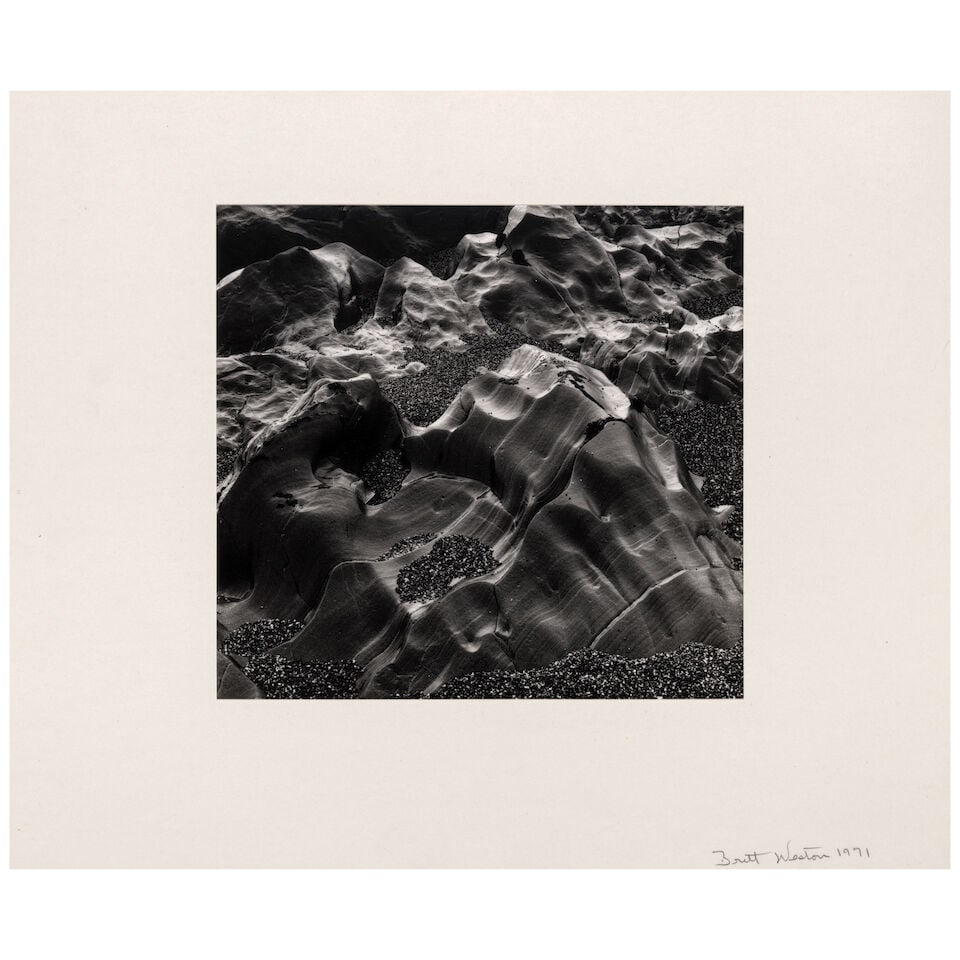 Brett Weston (1911-1993); Eroded Rocks, Pebble Beach, California; - 2