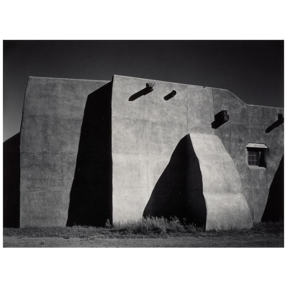 Morley Baer (1916-1995); 'Mission Wall, San Ildefonso, New Mexico'; (1 of 2)