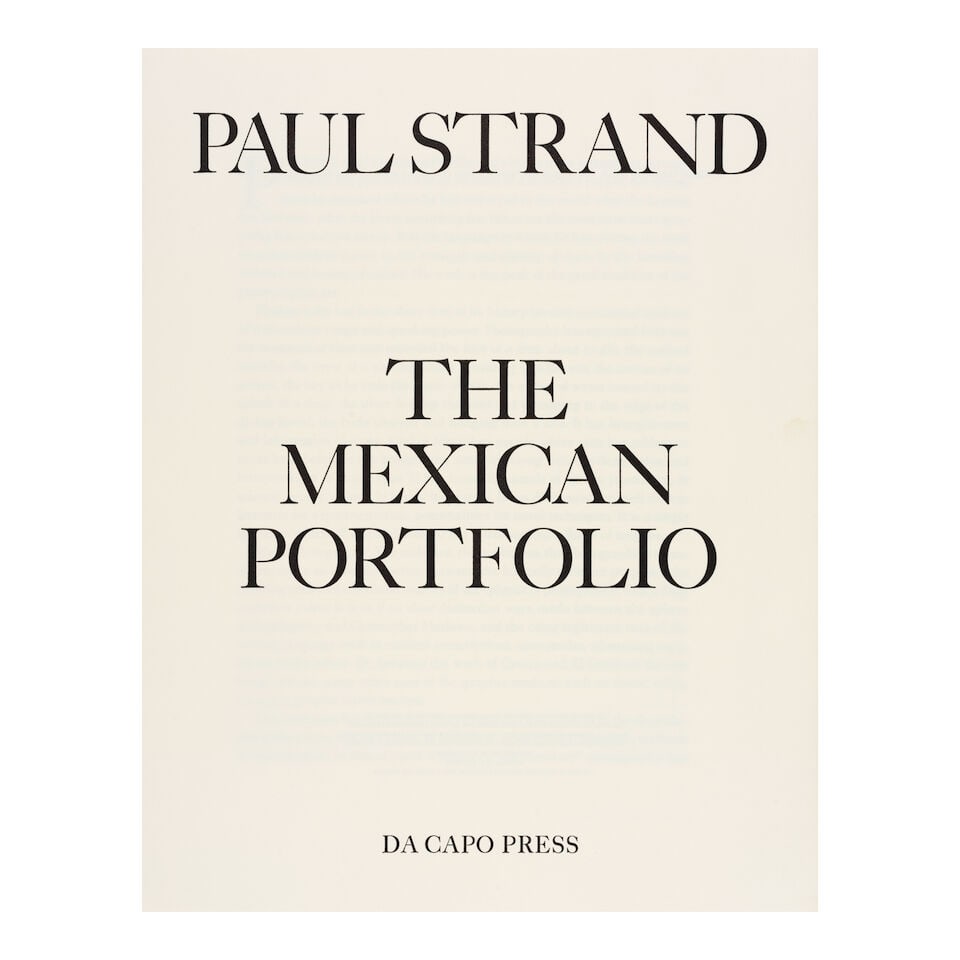 Paul Strand (1890-1976); The Mexican Portfolio; - 4