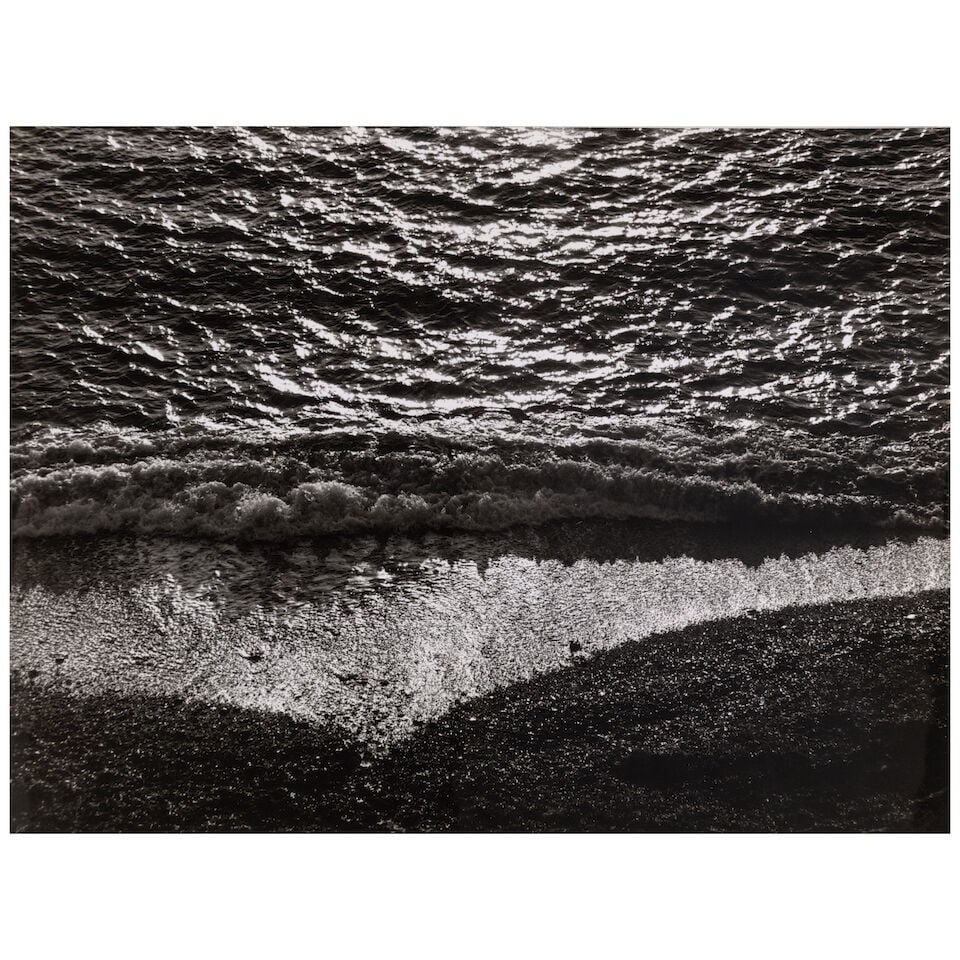Lucien Clergue (1934-2014); Untitled (from 'Genèse');: Lucien Clergue (1934-2014) Untitled (from 'Genèse'), c. 1970s Ferrotyped gelatin silver print; signed and inscribed 'For Helen, with a lot of thanks, for this contribution to my work in