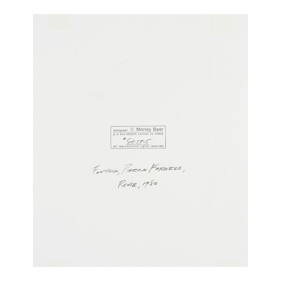 Morley Baer (1916-1995); Selected Images of Roman Fountains (comprising 'SPQR Fontana, Piazza de... - 7
