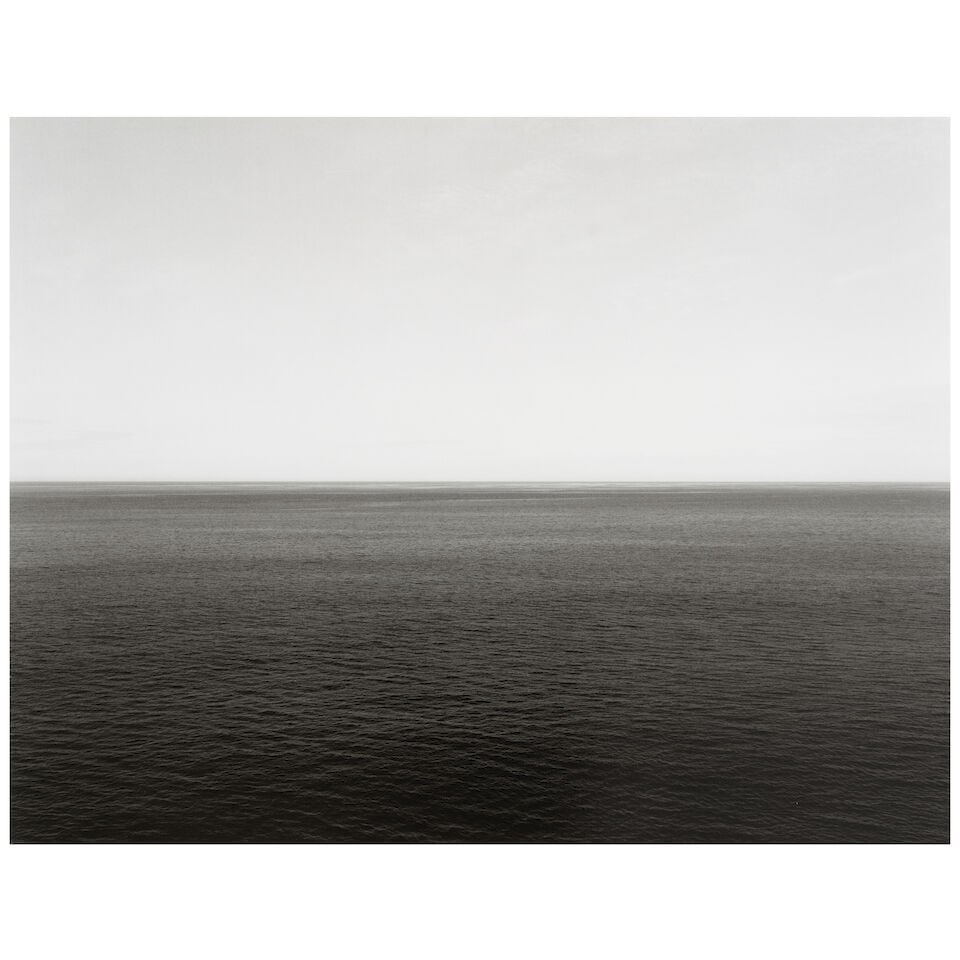 Hiroshi Sugimoto (born 1948); Norwegian Sea, Vesteralen Island (no. 335) (from the portfolio 'Ti...: Hiroshi Sugimoto (born 1948) Norwegian Sea, Vesteralen Island (no. 335) (from the portfolio 'Time Exposed'), 1990 Offset lithograph, printed 1991; mounted to card, with blind-stamped title, date, and 