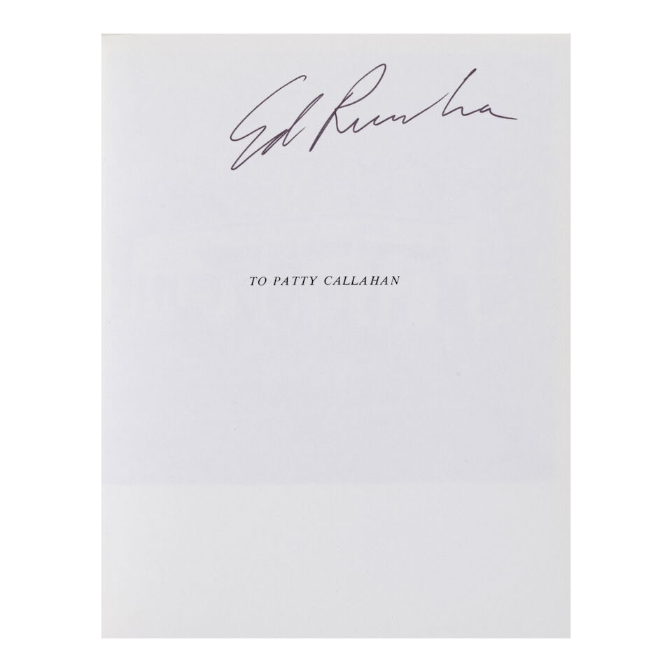 Ed Ruscha (born 1937); Selected Self-Published Books, Exhibition Catalogues, and Monographs; - 3