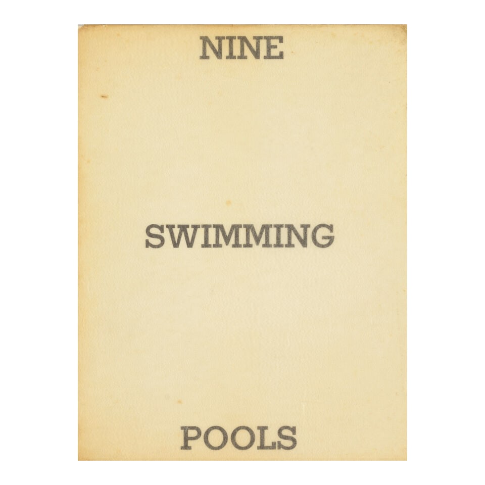 Ed Ruscha (born 1937); Selected Self-Published Books, Exhibition Catalogues, and Monographs; - 6