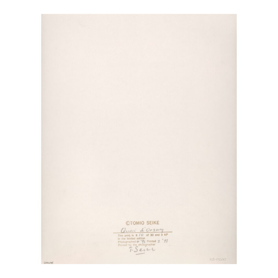 Tomio Seike (born 1943); Selected Images (comprising 'Quai d'Orsay', 'Rue Saint Honoré', an... - 4