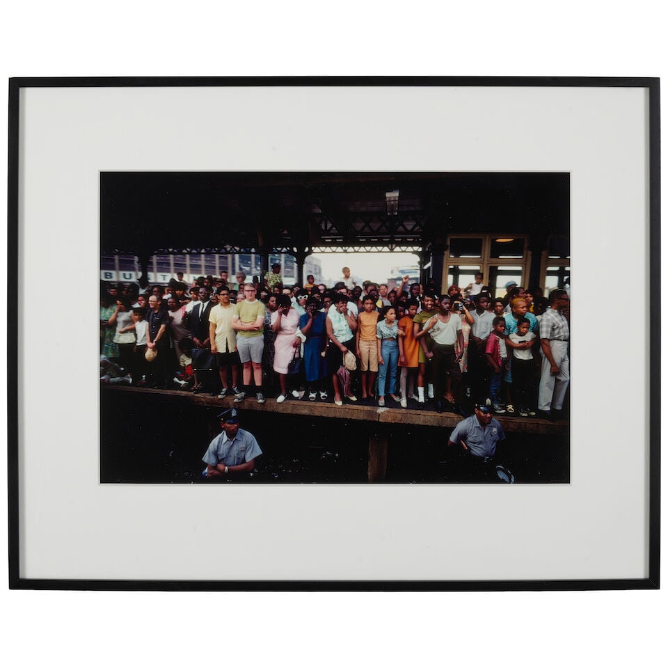 Paul Fusco (1930-2020); Untitled (Train Platform) (from 'RFK Funeral Train'); - 2