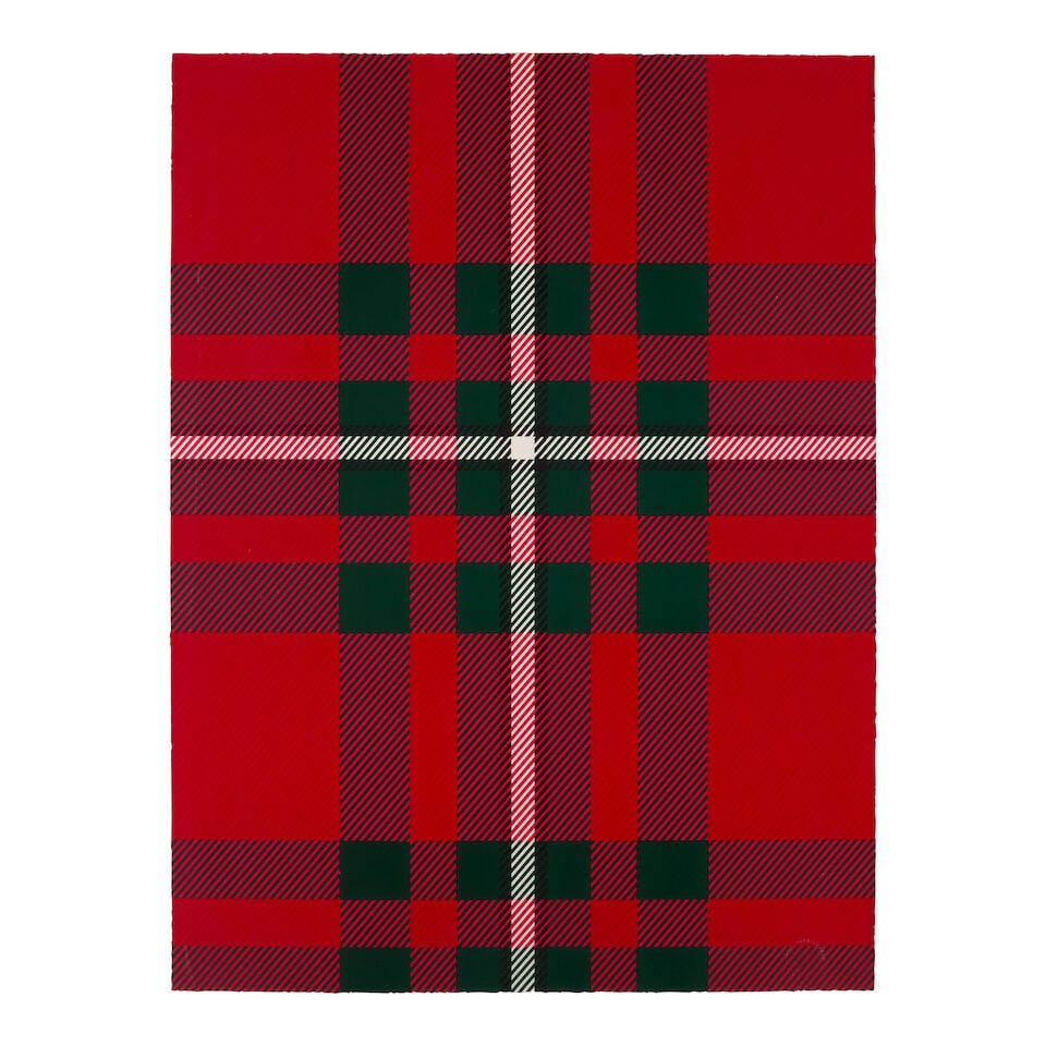 Sarah Charlesworth (1947-2013); Tartan Set (comprising 'MacGregor', 'Black Stewart', and 'Dress ... - 2