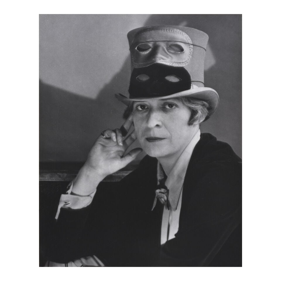 Berenice Abbott (1898-1991); Janet Flanner, Paris;: Berenice Abbott (1898-1991) Janet Flanner, Paris, 1927 Gelatin silver print, printed later; mounted, signed in pencil on the mount, the photographer's 'Abbott, Maine' stamp on the reverse 9 5/8 x 7 3/