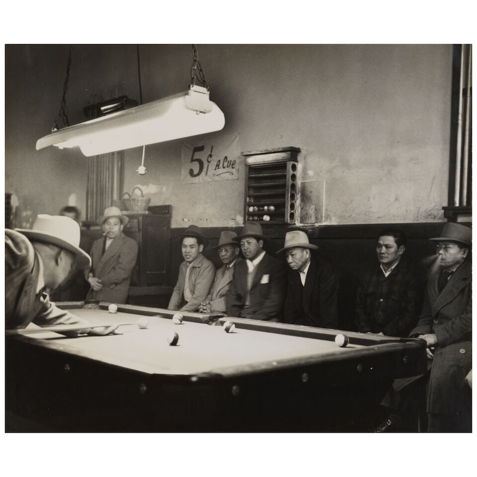 William Heick (1916-2012); 5 Cents a Cue, Pool Hall, San Francisco; (1 of 2)