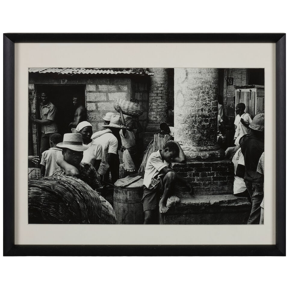 Burk Uzzle (born 1938); Boy in Market Crowd, Port-Au-Prince, Haiti; - 2