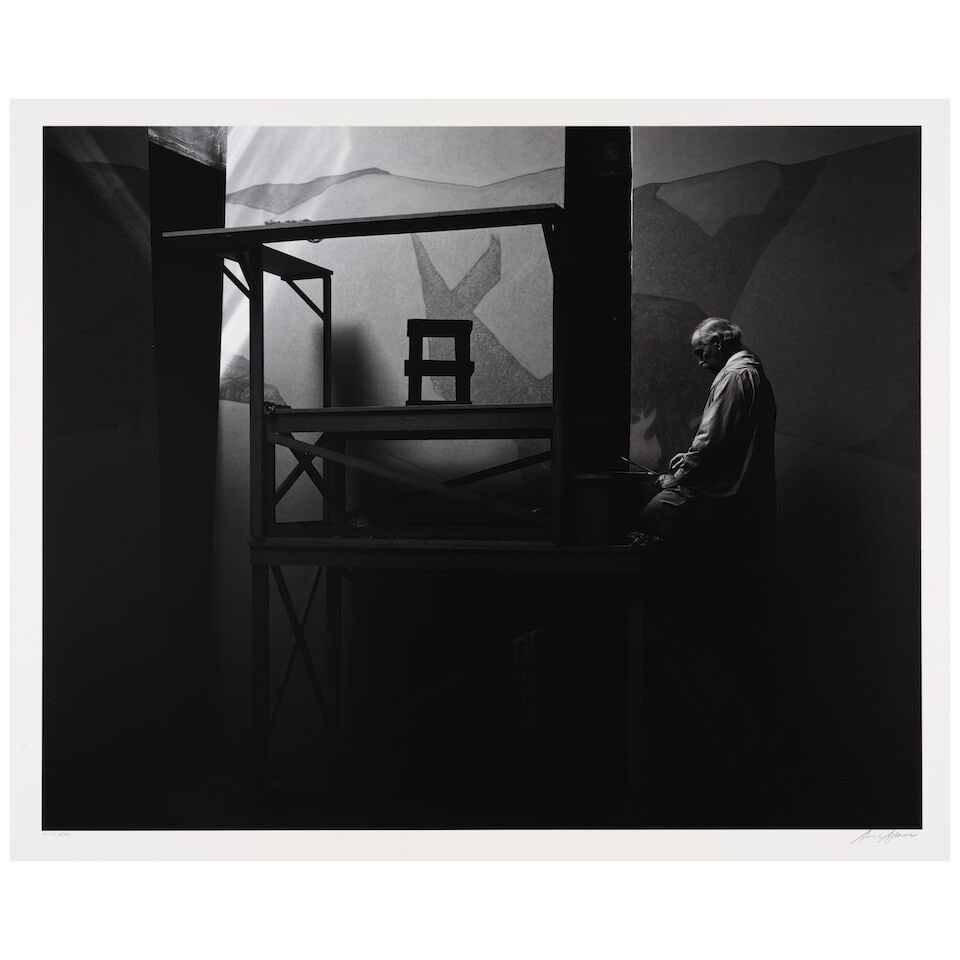 Ansel Adams (1902-1984); Gottardo Piazzoni in his Studio, San Francisco (from 'Portfolio VI'); - 2