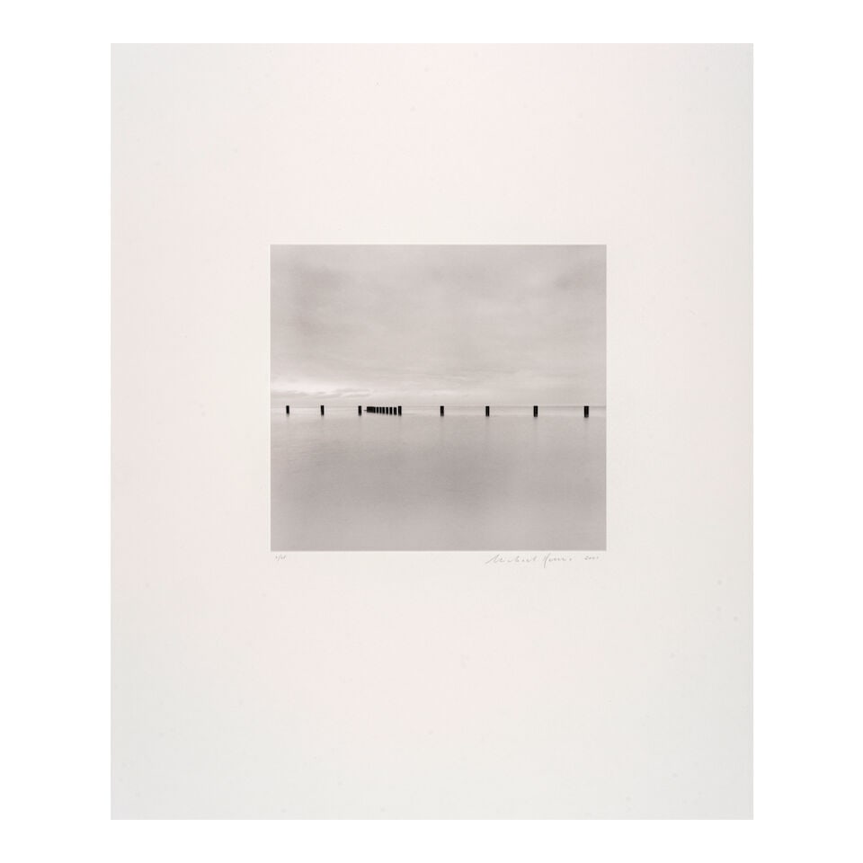 Michael Kenna (born 1953); 'Line of Posts, Chicago, Illinois, USA'; - 2