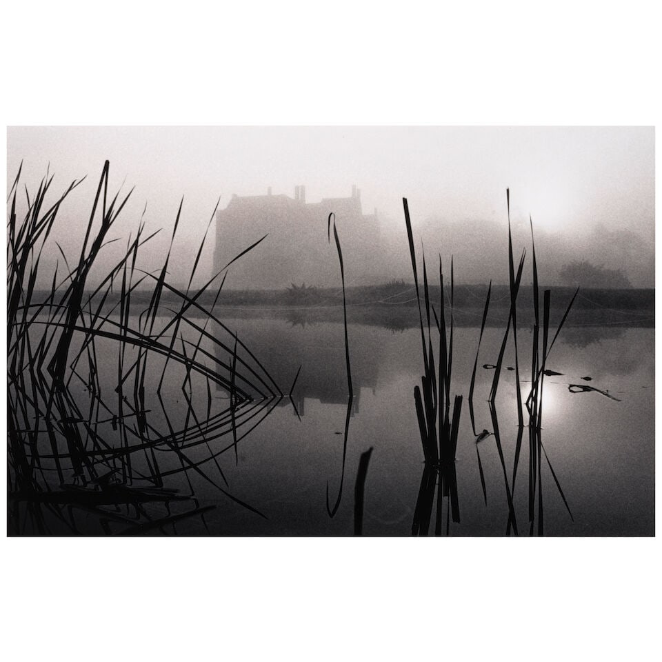 Michael Kenna (born 1953); 'Broughton Castle, Oxfordshire, England';: Michael Kenna (born 1953) 'Broughton Castle, Oxfordshire, England', 1977 Sepia and selenium-toned gelatin silver print, printed 1990; mounted, signed, dated, and editioned '172/180' in pencil on the