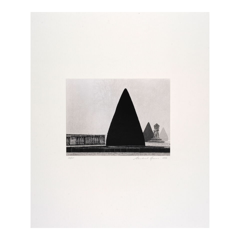 Michael Kenna (born 1953); 'Cherubs, Vaux-Le-Vicomte, France'; - 2