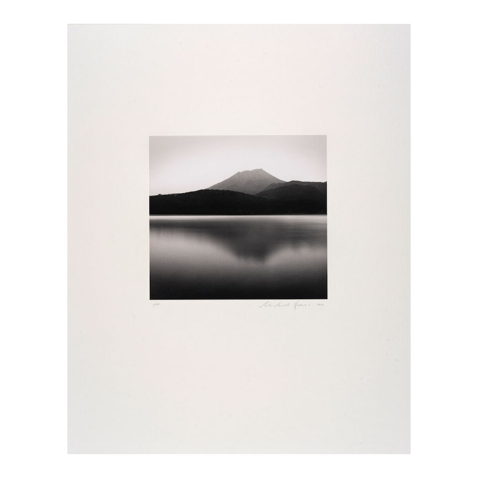 Michael Kenna (born 1953); 'Mt Takachiho, Lake Miike, Kyushu, Japan'; - 2