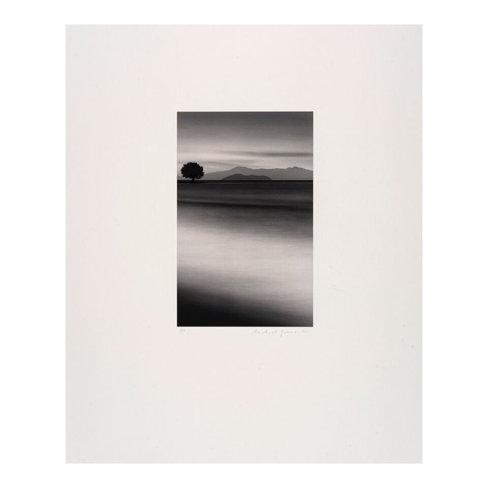 Michael Kenna (born 1953); 'Biwa Lake Tree, Omi, Japan'; - 2