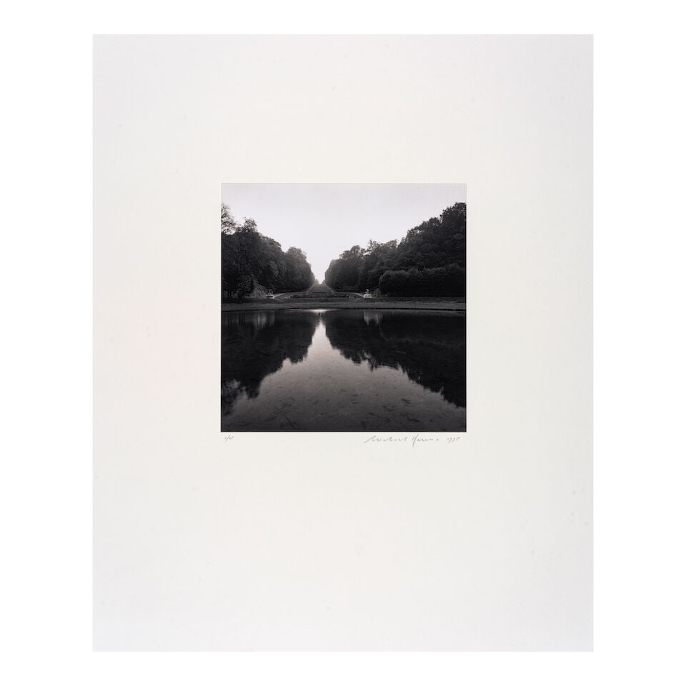 Michael Kenna (born 1953); 'Reflecting Pool, Marly, France'; - 2