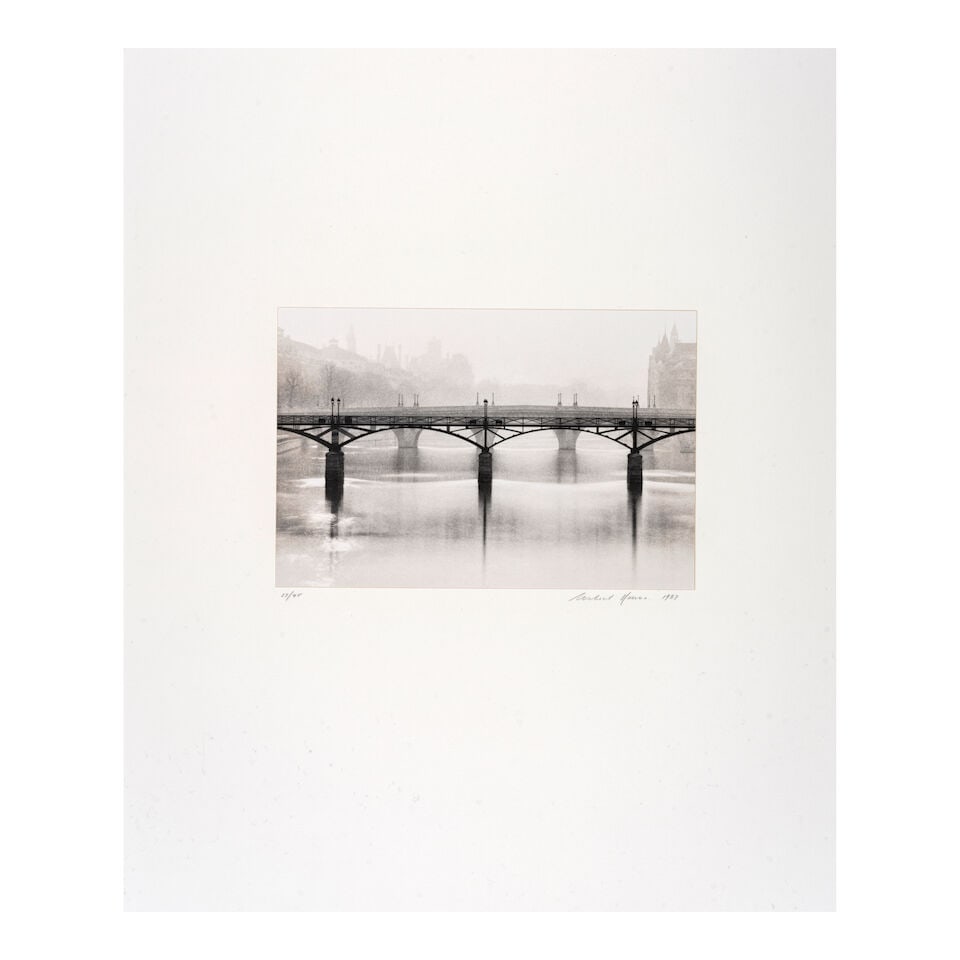 Michael Kenna (born 1953); 'Pont des Arts, du Carrousel et Royale, Paris, France'; - 2