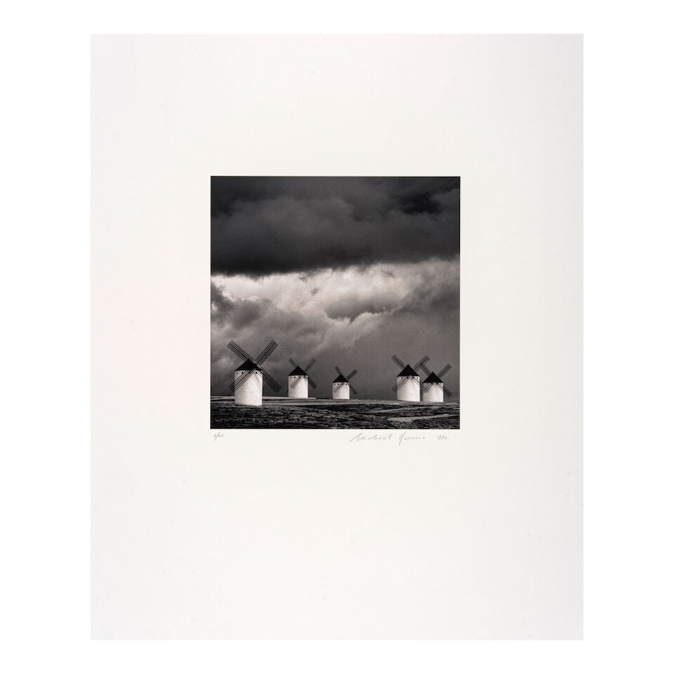 Michael Kenna (born 1953); 'Quixote's Giants, Study 2, Campo de Criptana, La Mancha, Spain'; - 2