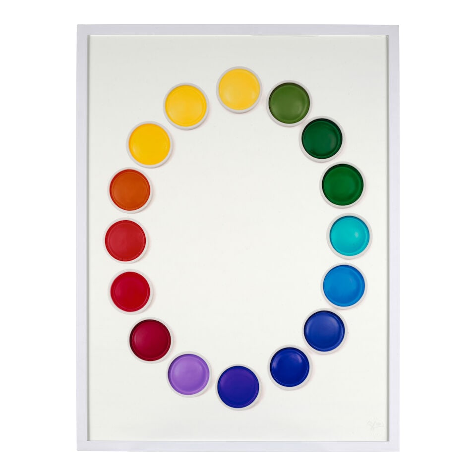 Sarah Charlesworth (1947-2013); Large Oval (from 'Concrete Color'); - 2