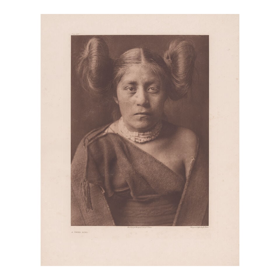 EDWARD S. CURTIS (AMERICAN, 1868-1952); A Tewa Girl (Plate 402 from 'The North American Indian'); - 2