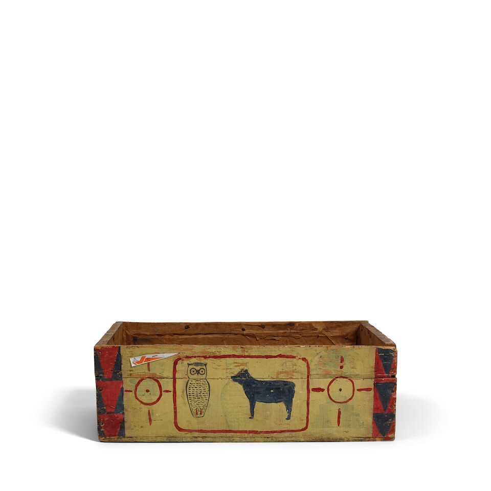 A MONTEREY IRON MOUNTED PAINT DECORATED SMOKEY MAPLE STAINED COFFEE CARTMid to late 1930s - 2